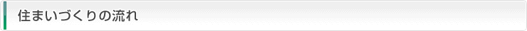 住まいづくりの流れ